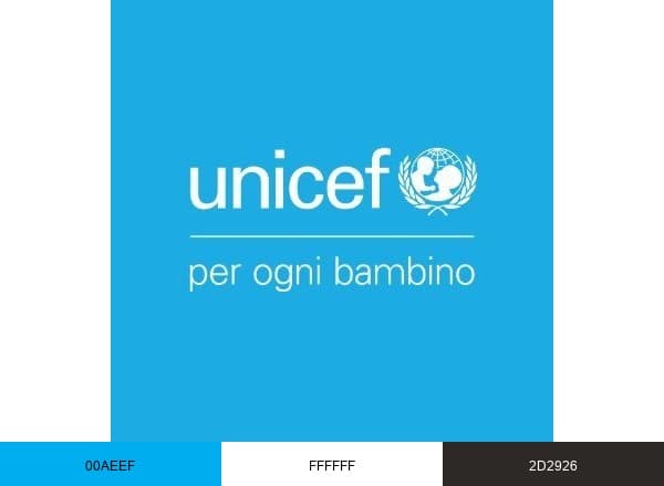 UNICEF Italia brand color palette