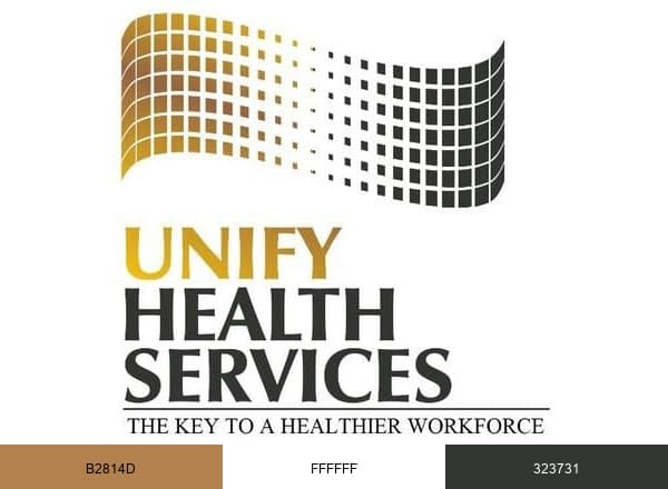Unify Health Service brand color palette