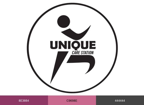 ‘‘ Unique Care Station brand color palette