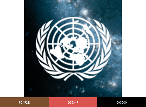 UNOOSA brand color palette