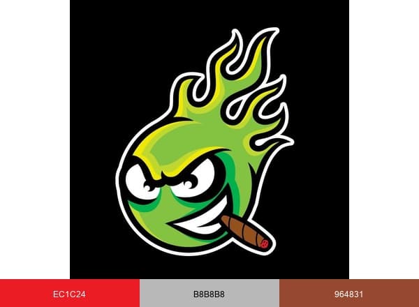 Up In Flamez brand color palette