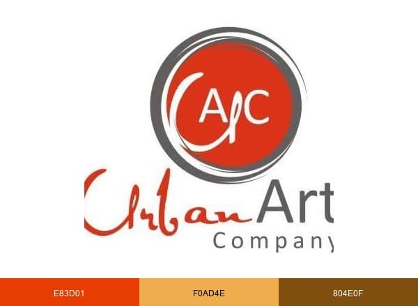 Urban Art Company brand color palette