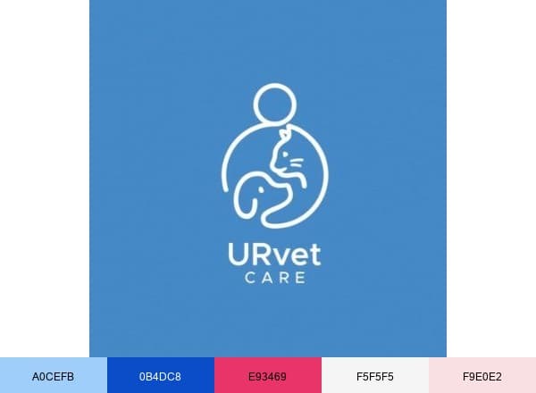 URvet Care brand color palette