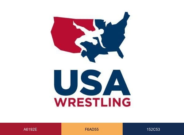 USA Wrestling brand color palette