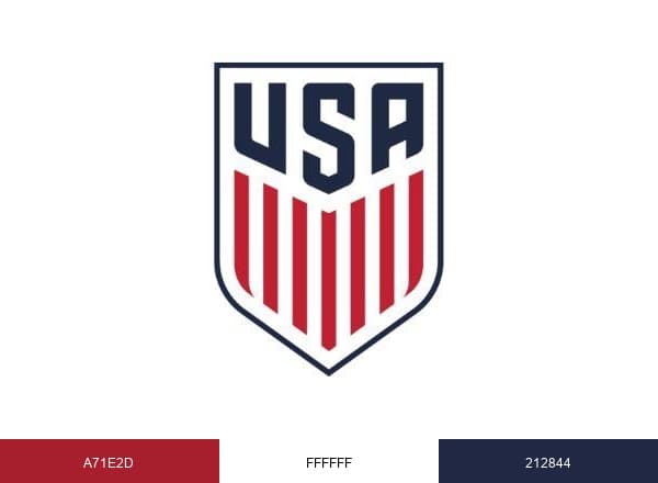 U.S. Soccer brand color palette