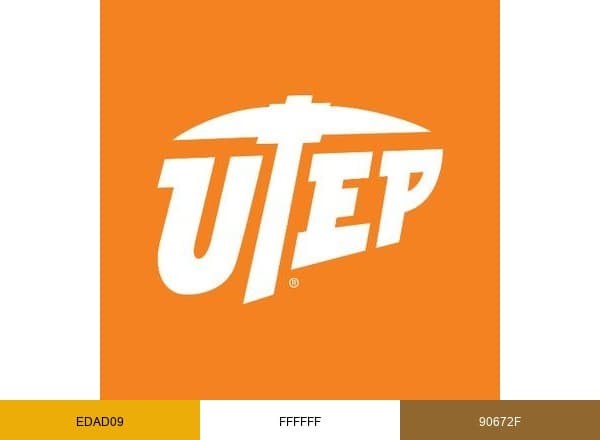 UTEP brand color palette