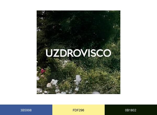 Uzdrovisco brand color palette