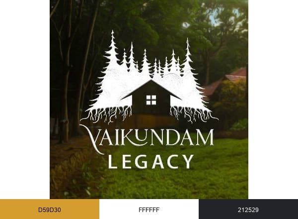 Vaikundam Legacy brand color palette