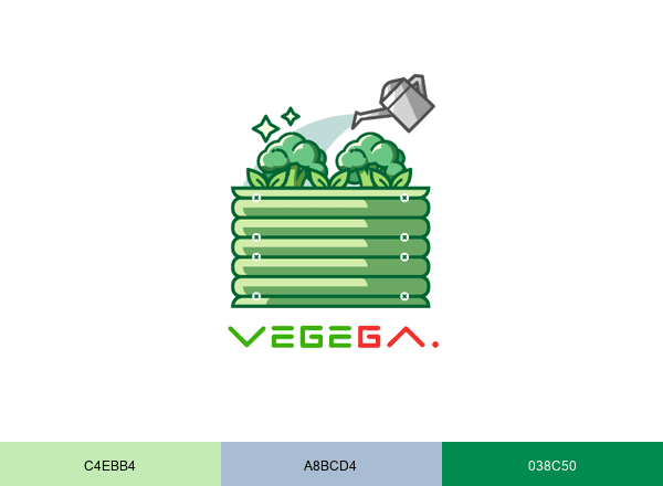 Vegega Garden brand color palette