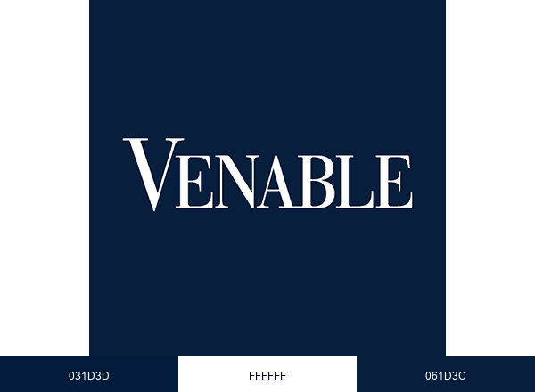 Venable LLP brand color palette