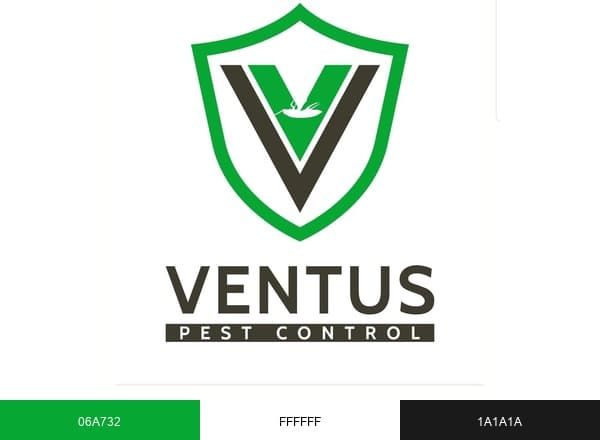 Ventus Pest Control brand color palette