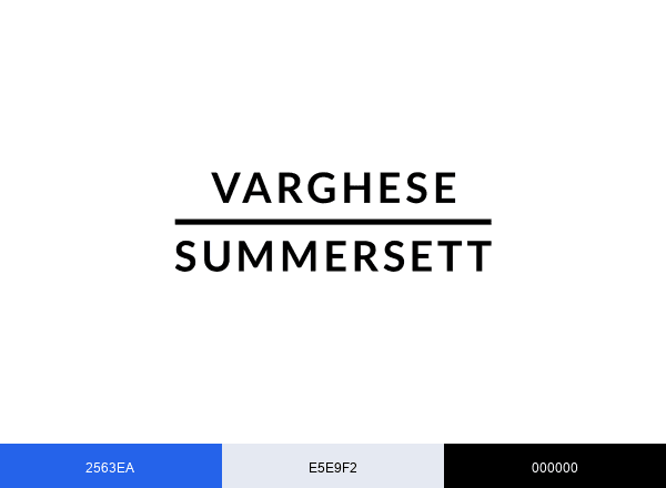 Varghese Summersett brand color palette