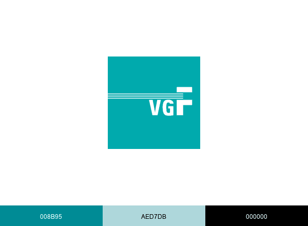 Verkehrsgesellschaft Frankfurt brand color palette