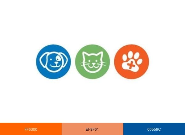 VIP Petcare brand color palette
