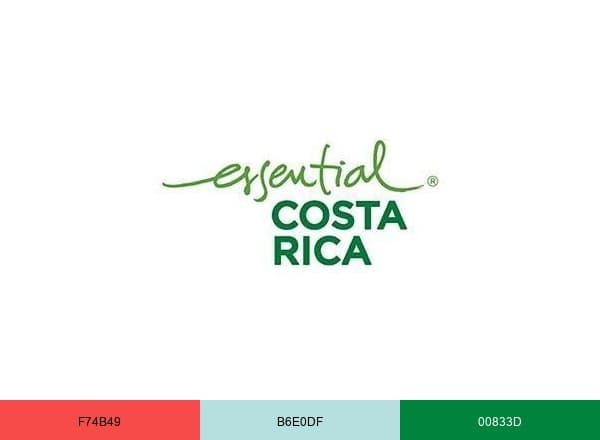 Visit Costa Rica brand color palette
