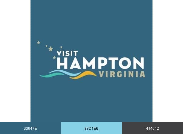 Visit Hampton brand color palette