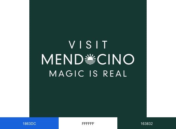 Visit Mendocino brand color palette