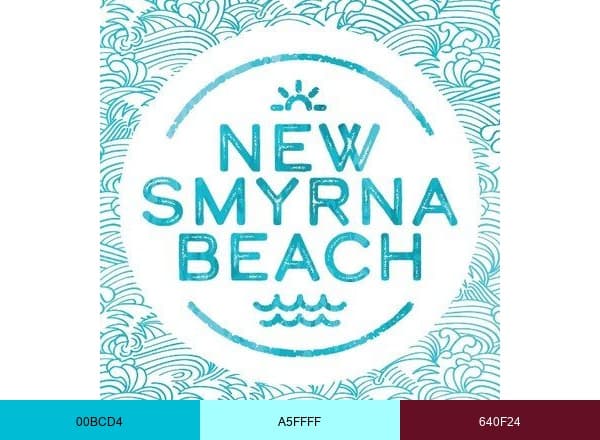 New Smyrna Beach brand color palette