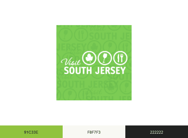 Visit South Jersey brand color palette