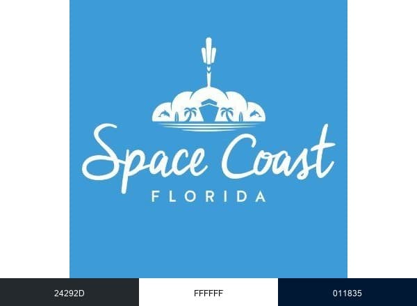 Florida's Space Coast brand color palette