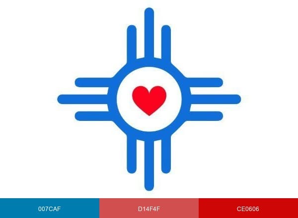 Visit Wichita brand color palette