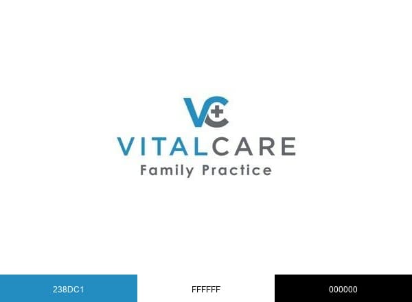 VitalCare Family Practice brand color palette