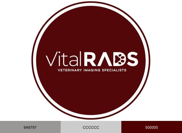 VitalRads Veterinary Imaging Specialists brand color palette