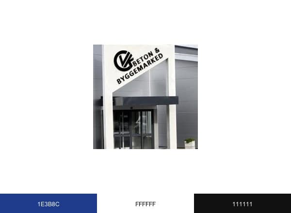 VK Beton brand color palette