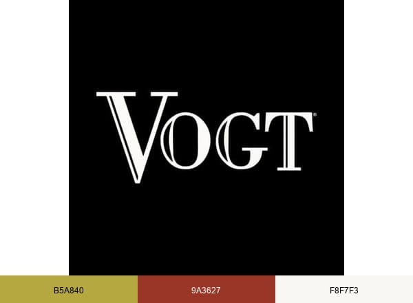 Vogt Silversmiths brand color palette