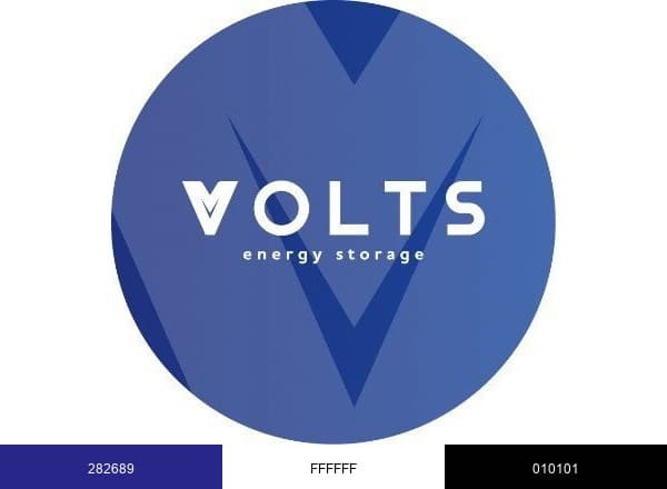 VOLTS Energy Storage brand color palette