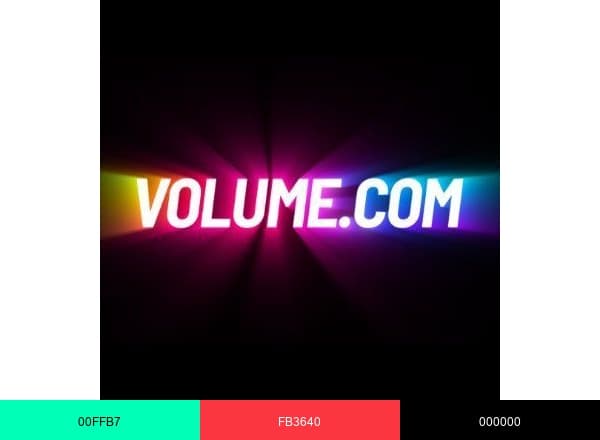 Volume.com brand color palette