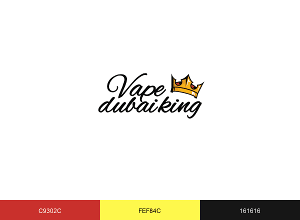 Vape Dubai King brand color palette