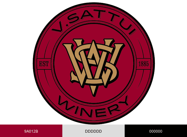 V. Sattui Winery brand color palette