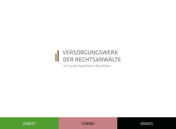 Versorgungswerk der Rechtsanwälte im Lande NRW brand color palette