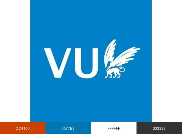 Vrije Universiteit Amsterdam (VU Amsterdam) brand color palette