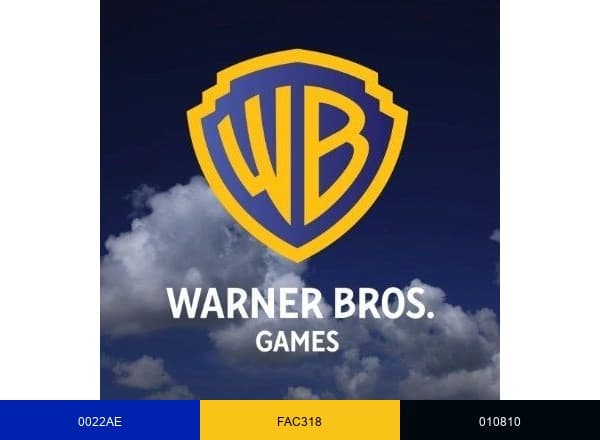 Warner Bros. Games brand color palette