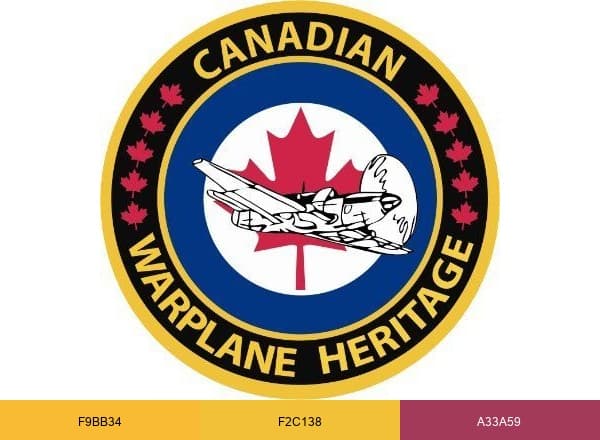 Canadian Warplane Heritage Museum brand color palette