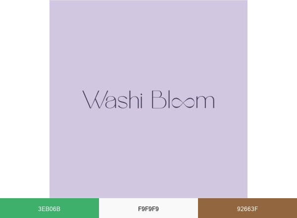 Washi Bloom brand color palette