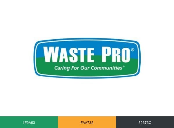 Waste Pro brand color palette