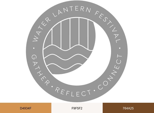 Water Lantern Festival brand color palette