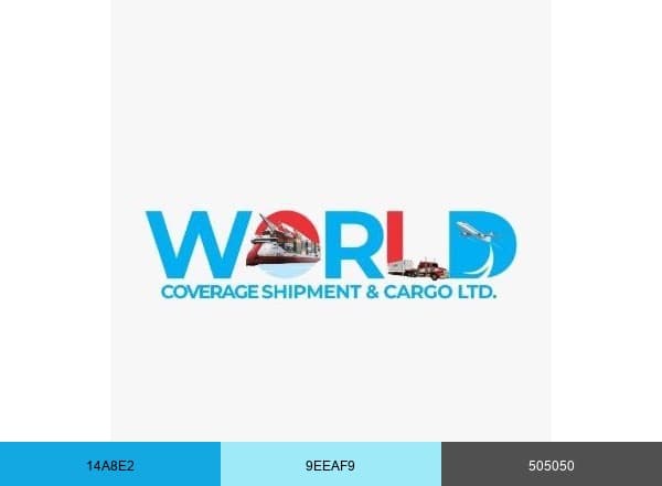 World coverage shipment & cargo limited brand color palette