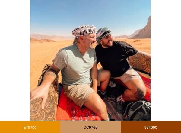 Gayly Planet brand color palette