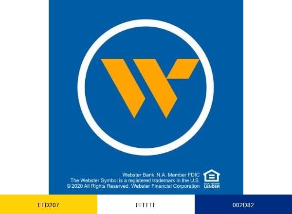 Webster Bank brand color palette