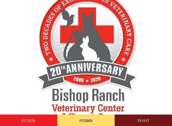 Bishop Ranch Veterinary Center & Urgent Care brand color palette