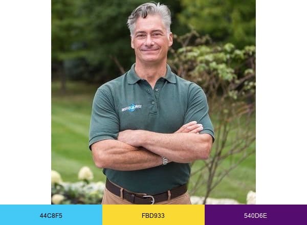 Weed Away Home Lawn Care brand color palette