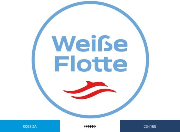 Weiße Flotte GmbH brand color palette