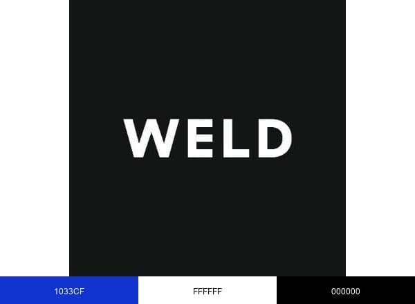 Weld brand color palette