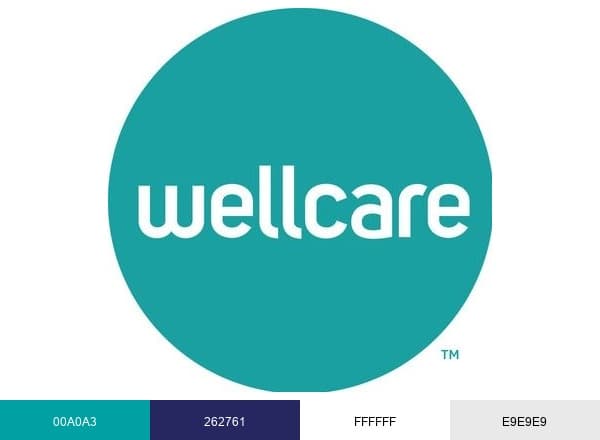 Wellcare brand color palette