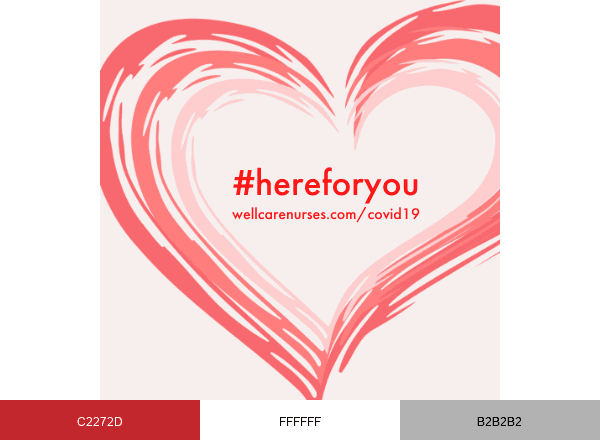WellCare Nurses brand color palette