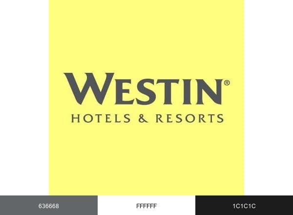 Westin Hotels brand color palette